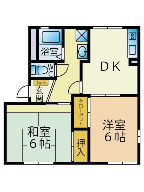 ブロードハイツ 101号室 間取り
