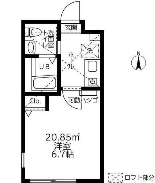 ラ・シャンス橋本第２６－２号棟 205号室 間取り
