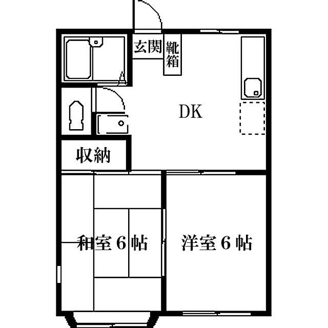 シェラトン南大沢 103号室 間取り