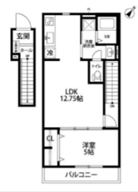 リーブルファイン相模原共和Ⅱ 202号室 間取り