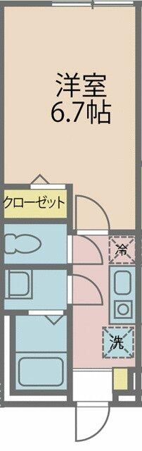 カインドネス八王子中央Ｂ棟 102号室 間取り