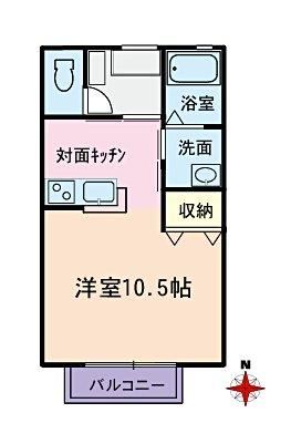 プロミネンス 101号室 間取り