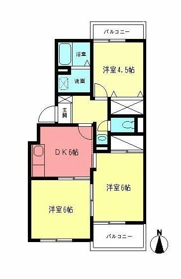 シャトルＺ 303号室 間取り