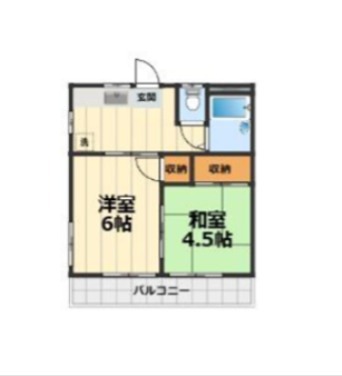 リシェス新戸 201号室 間取り