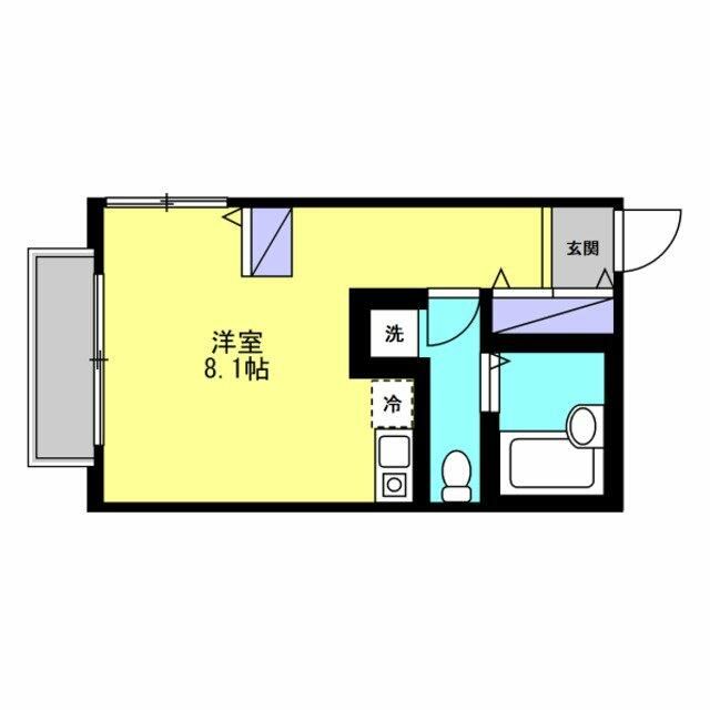 ｇｒａｃｅ　ｈｅｉｇｈｔｓ　ＫＩＴＡＮＯ 201号室 間取り