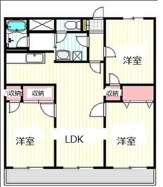 ペガサスコート 301号室 間取り