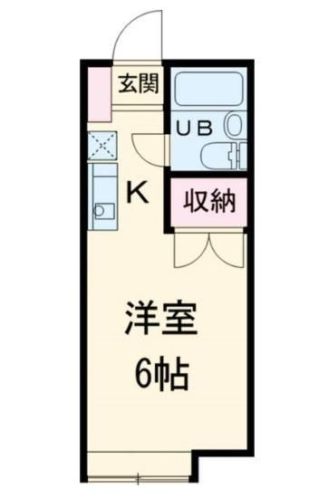 ドミール堀之内 106号室 間取り