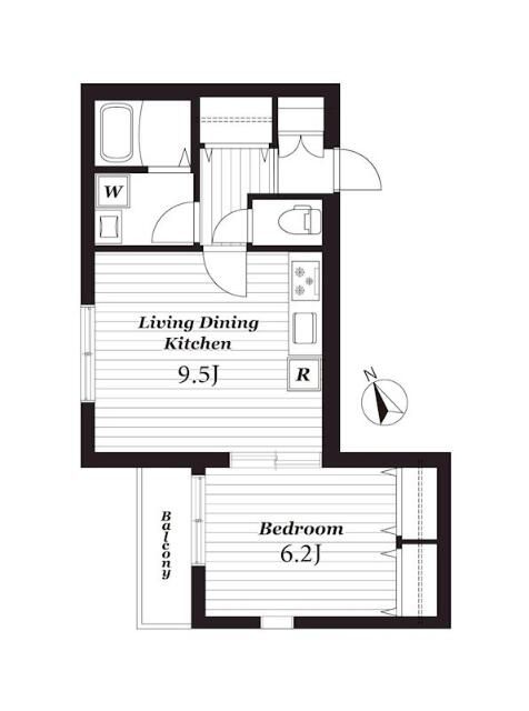 グランドール西片倉 105号室 間取り