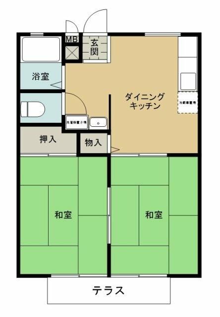 メゾン青葉 101号室 間取り