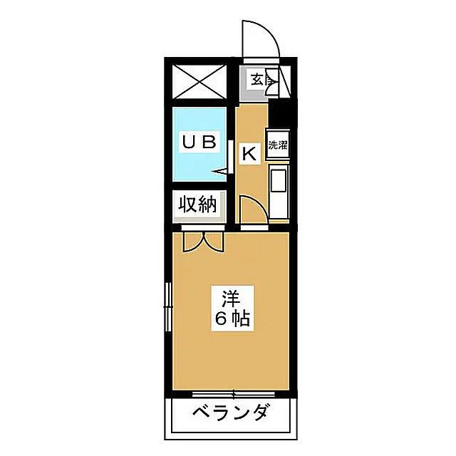フレクション相模原 208号室 間取り