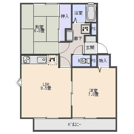 フォルテ 3階部分号室 間取り