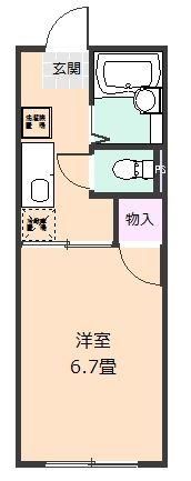 ハイツ中宿№６ 203号室 間取り
