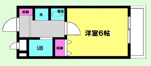 ベルハイツⅡ　 305号室 間取り