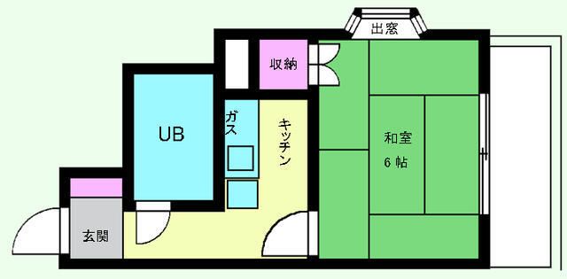 ベルハイツ大谷 301号室 間取り