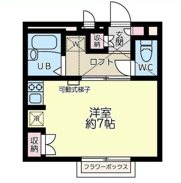 Ｃａｓａ矢部 103号室 間取り