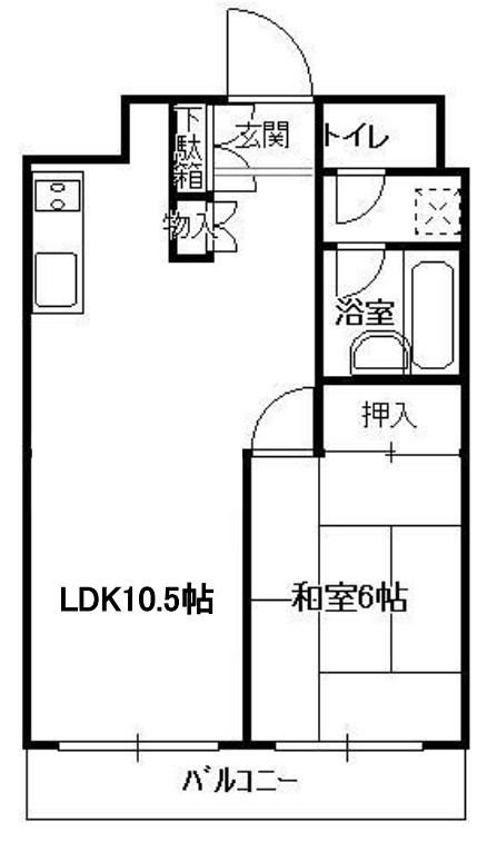 ヴィラ相模原 502号室 間取り