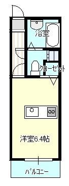 ホワイトハウス上溝 202号室 間取り