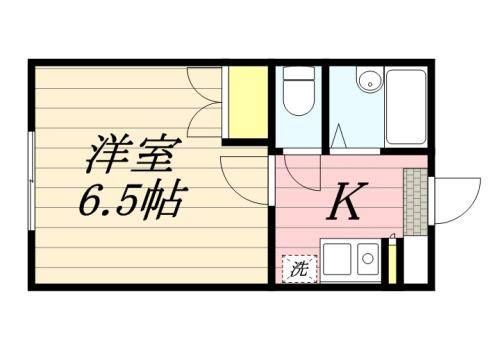Ｂｅ　Ｇｌａｄ 103号室 間取り