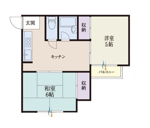 b&rsquo;CASA相武台Ⅱre-born 205号室 間取り