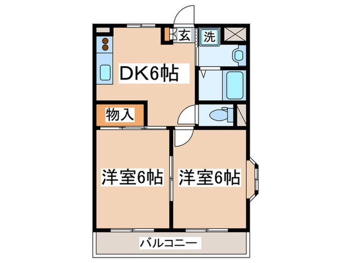 カーディナンス永山 212号室 間取り