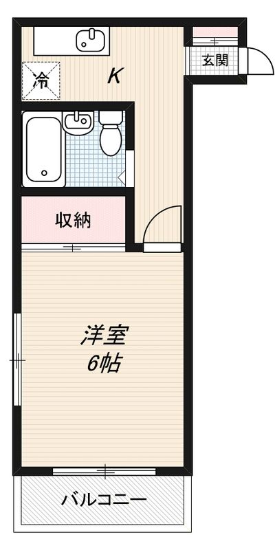 林ビル 201号室 間取り