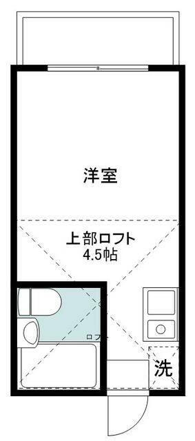 ハッピーパレス越野 203号室 間取り
