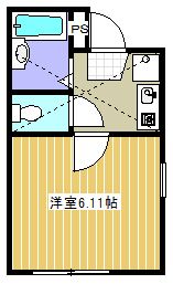 フロイデンブルク 102号室 間取り