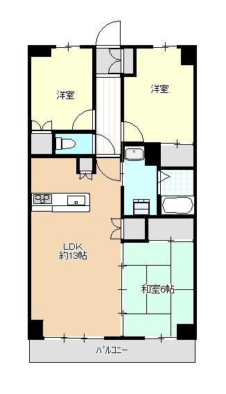ドルフソニアドーロ 107号室 間取り
