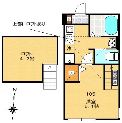 サンマルク大塚 105号室 間取り