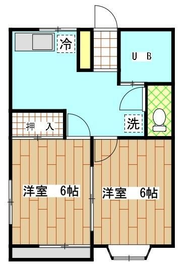 サンハイムⅡ 101号室 間取り