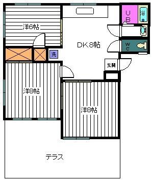 ハイツタケトシ 101号室 間取り
