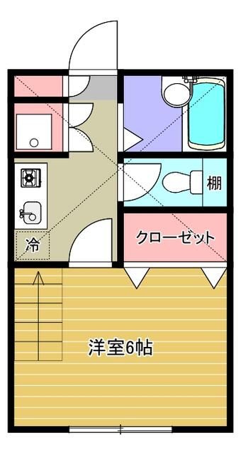 グリーンハウス弥栄 202号室 間取り