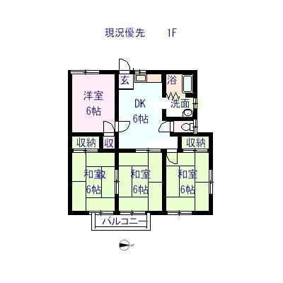 コーポ石井 101号室 間取り