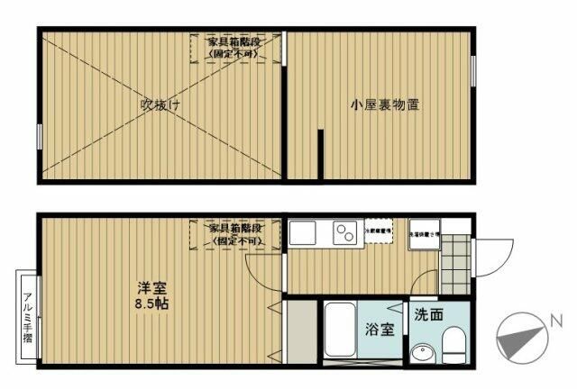 マ・ピエス千代田 202号室 間取り