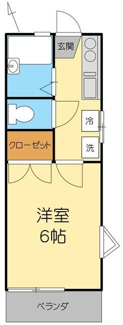 エーデル２ 201号室 間取り