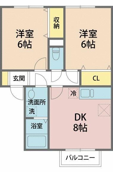 ピュアグレイスＭｉｙａ 202号室 間取り