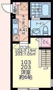 リベルテ相模原 103号室 間取り