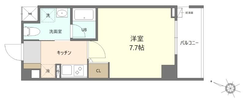 I-COURT 203号室 間取り