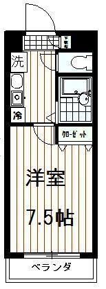 ルピナス5 202号室 間取り