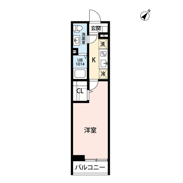 （仮称）古淵アパート計画A棟 304号室 間取り