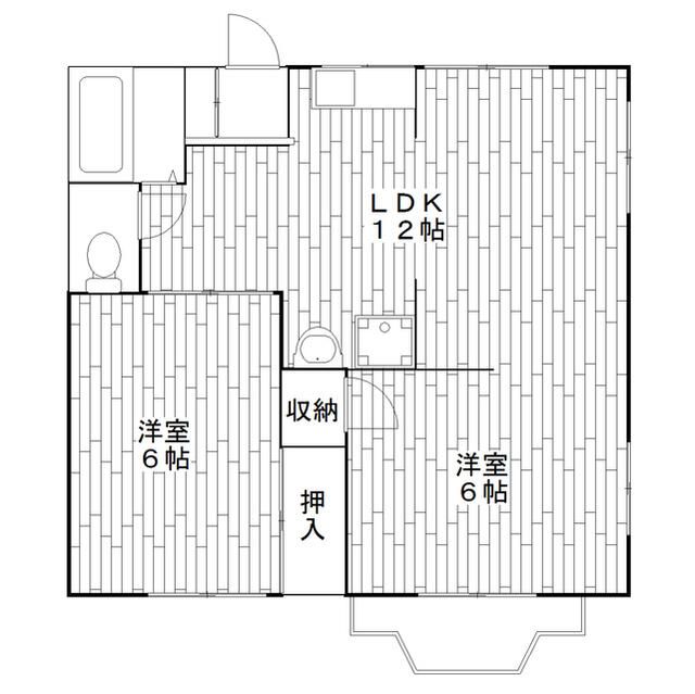 大木ハイツ 103号室 間取り