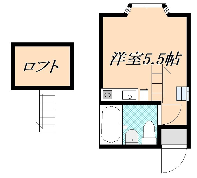ふらわーはうす　ルルド2 103号室 間取り