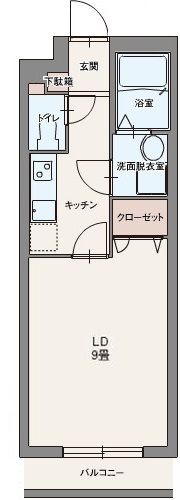 アロッジオ淵野辺Ⅰ 205号室 間取り