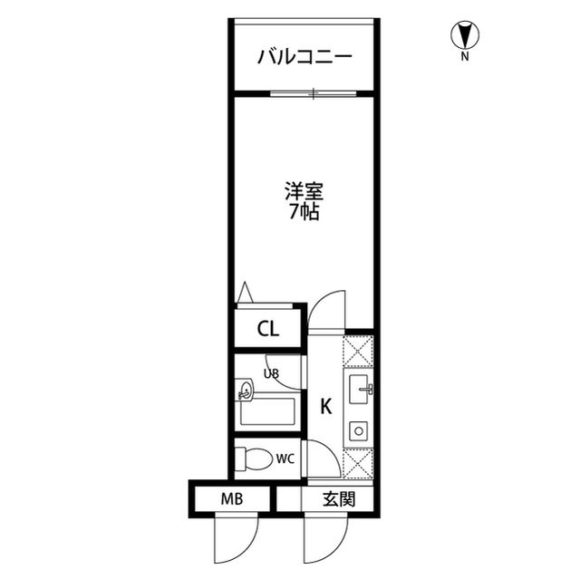 クリア橋本台 308号室 間取り