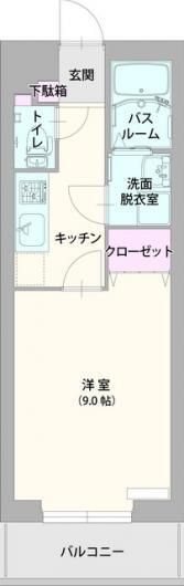 アロッジオ淵野辺Ⅱ 203号室 間取り