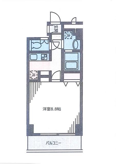 サーティーフォービル 805号室 間取り