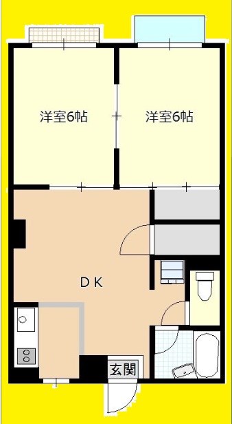 キンガハイツ橋本 304号室 間取り
