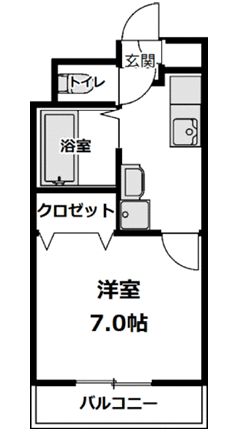 レジデンスウツキ 203号室 間取り