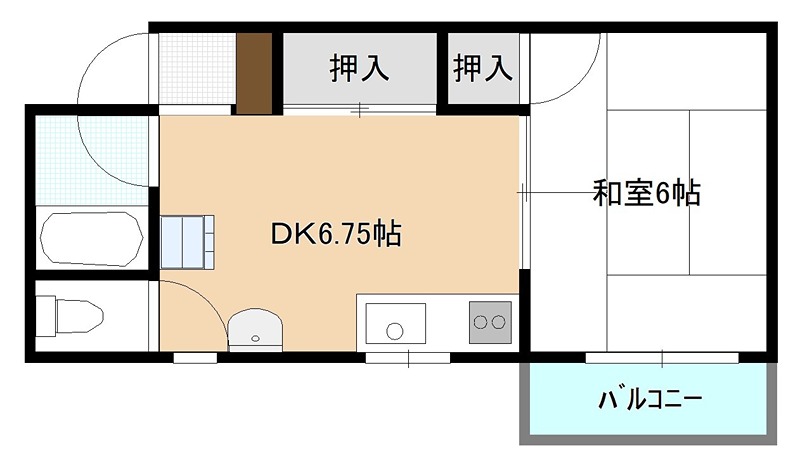 半原ビル 301号室 間取り