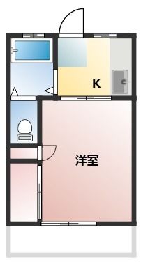 コーポ内坪 107号室 間取り
